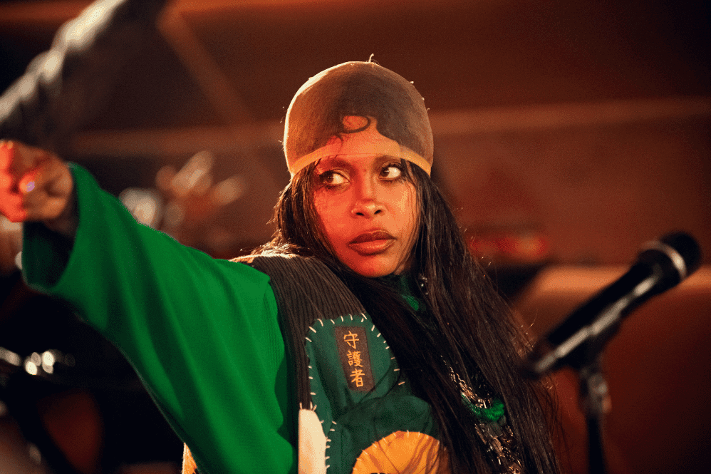 Singer Eryka Badu close up shot