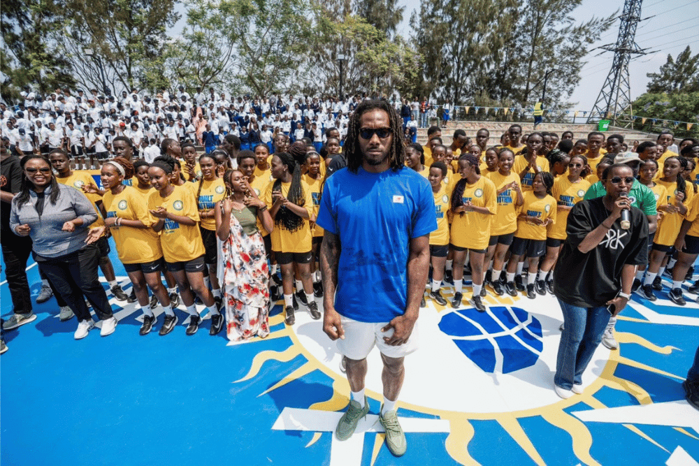 Kawhi at Giants of Africa event